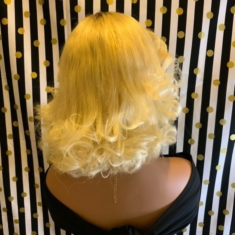 BC112 T-part lace front Human Hair Wig 12” 13x4x1